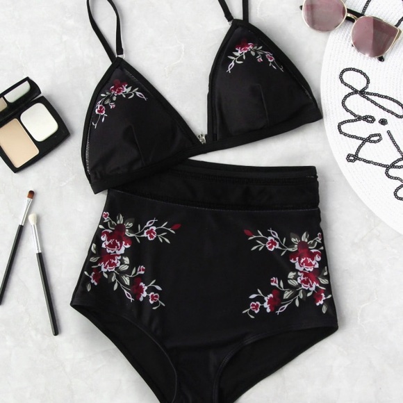 Other - ❤️1LEFT Floral high waist bikini